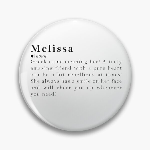 Item preview, Melissa Name Definition Meaning designed and sold by peachyline.