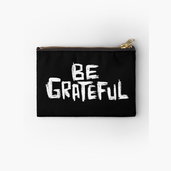 Item preview, Be Grateful, bold hand lettering designed and sold by badlydrawnbabe.
