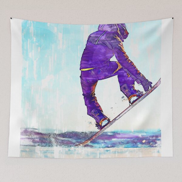 Item preview, Snowboard Jump Abstract. For snowboarding lovers. designed and sold by ColortrixArt.