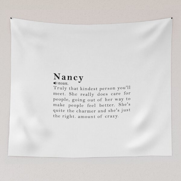 Item preview, Nancy Name Definition Meaning designed and sold by peachyline.