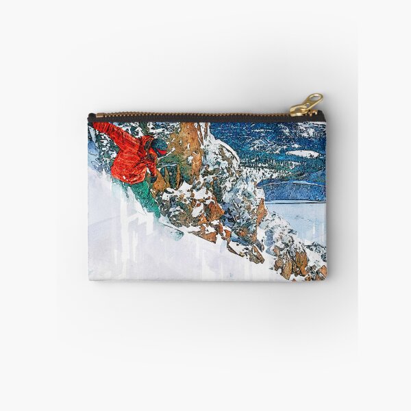 Item preview, Snowboarder Glides Down. For snowboarding Lovers designed and sold by ColortrixArt.
