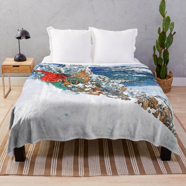 Item preview, Snowboarder Glides Down. For snowboarding Lovers designed and sold by ColortrixArt.