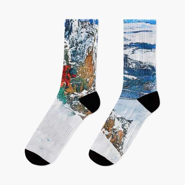 Item preview, Snowboarder Glides Down. For snowboarding Lovers designed and sold by ColortrixArt.