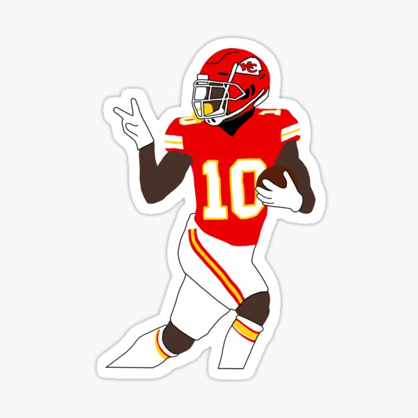 Tyreek Hill Kansas City Chiefs Water Color Art 1 Art Print by Joe