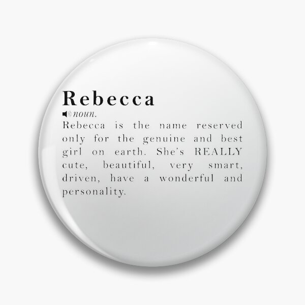 Item preview, Rebecca Name Definition Meaning designed and sold by peachyline.