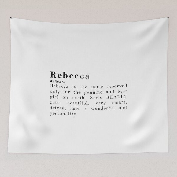 Item preview, Rebecca Name Definition Meaning designed and sold by peachyline.