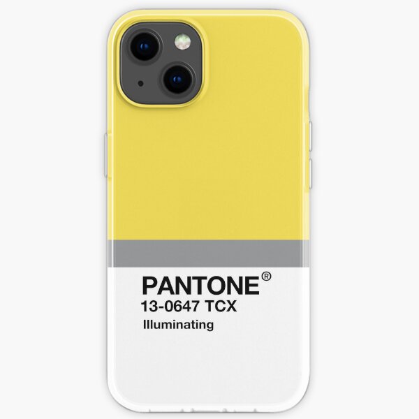 Stripe with Label Illuminating, Ultimate Gray Pantone Color of the year 2021 iPhone Soft Case