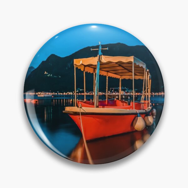 Item preview, Sunset in Kotor Bay, postcard-perfect town of Perast, Montenegro designed and sold by SvetlanaSF.