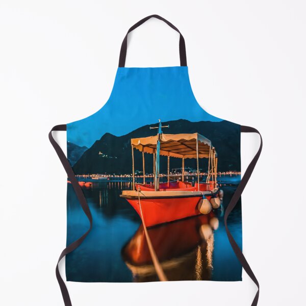Item preview, Sunset in Kotor Bay, postcard-perfect town of Perast, Montenegro designed and sold by SvetlanaSF.