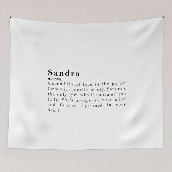 Item preview, Sandra Name Definition Meaning designed and sold by peachyline.