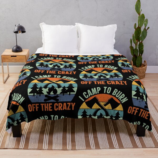 Item preview, I Camp To Burn Off The Crazy Open Trails designed and sold by GravitiTees.