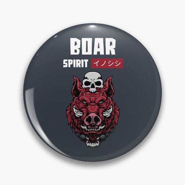 Item preview, Boar Spirit - Japanese Icons designed and sold by ManiaTeec.