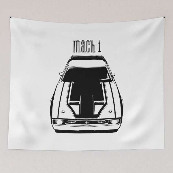 Item preview, Ford Mustang Mach 1 1971-1972 - Black Stripe designed and sold by V8social.