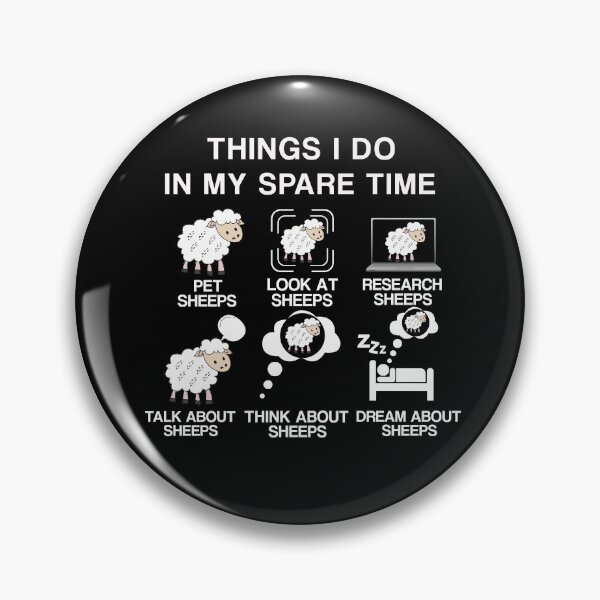 Item preview, THINGS I DO IN MY SPARE TIME PET SHEEPS FUNNY SHEEP LOVERS GIFT FOR MENS AND WOMENS designed and sold by pedrored369.