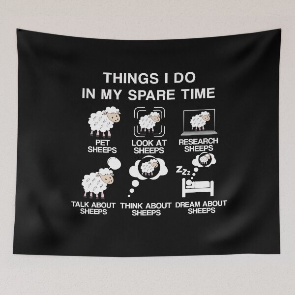 Item preview, THINGS I DO IN MY SPARE TIME PET SHEEPS FUNNY SHEEP LOVERS GIFT FOR MENS AND WOMENS designed and sold by pedrored369.
