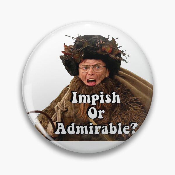 Item preview, Impish or admirable designed and sold by rhodestickers.