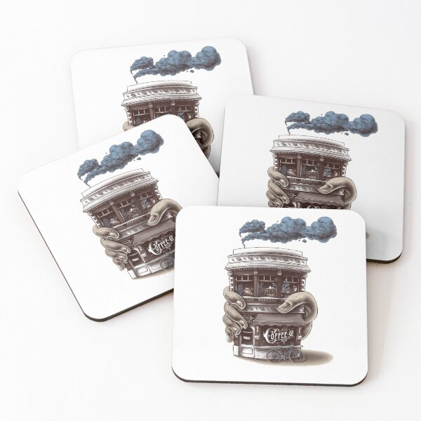 Item preview, Beautiful Coffee Shop House Cup Design designed and sold by Opal Print.