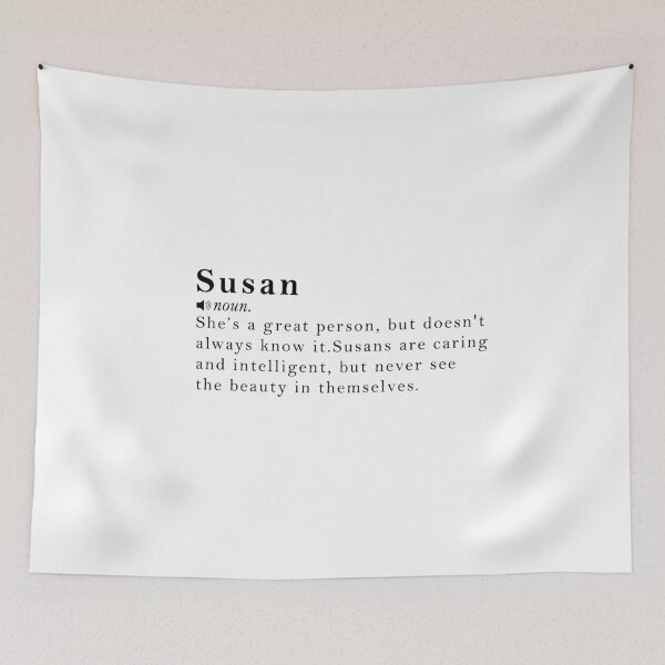 Item preview, Susan Name Definition Meaning designed and sold by peachyline.