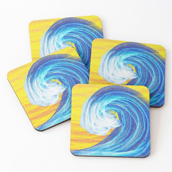 Item preview, Wave Crashing at Sunset designed and sold by ShikitaMakes.