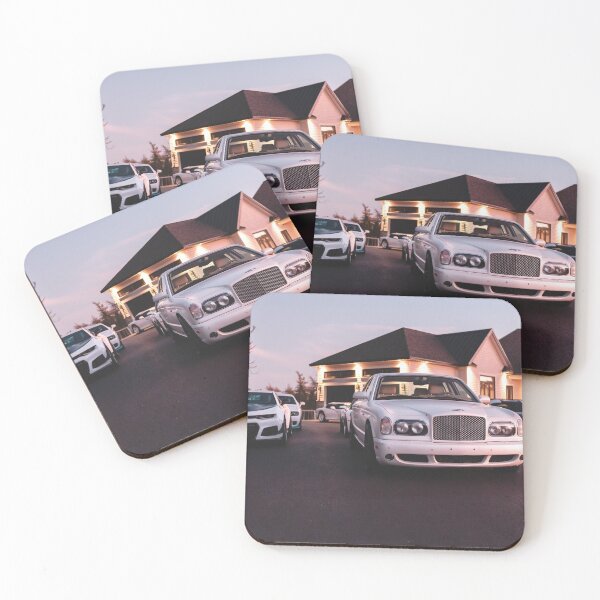Item preview, collection of white cars in front of mansion designed and sold by erikallen920.