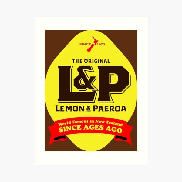 Lemon and Paeroa Classic New Zealand Art Print