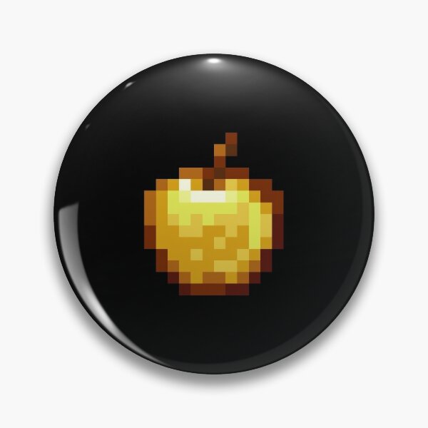 Minecraft Golden Apple Pin By Povoas Redbubble