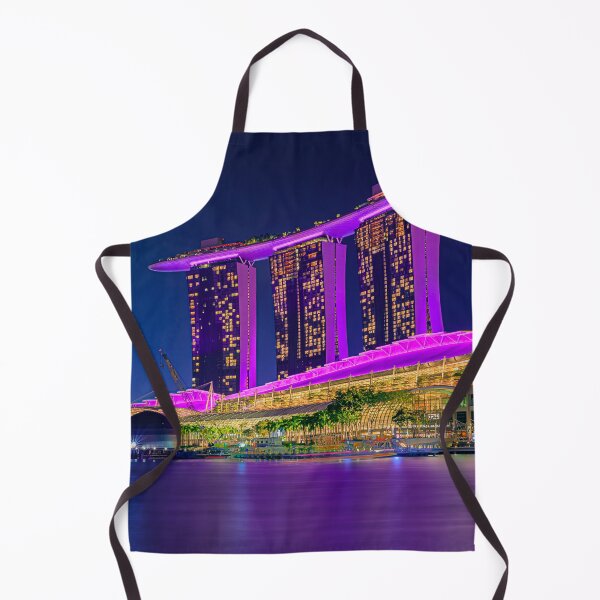 Item preview, Marina Bay Sands in Singapore after sunset designed and sold by SvetlanaSF.
