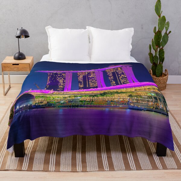 Item preview, Marina Bay Sands in Singapore after sunset designed and sold by SvetlanaSF.
