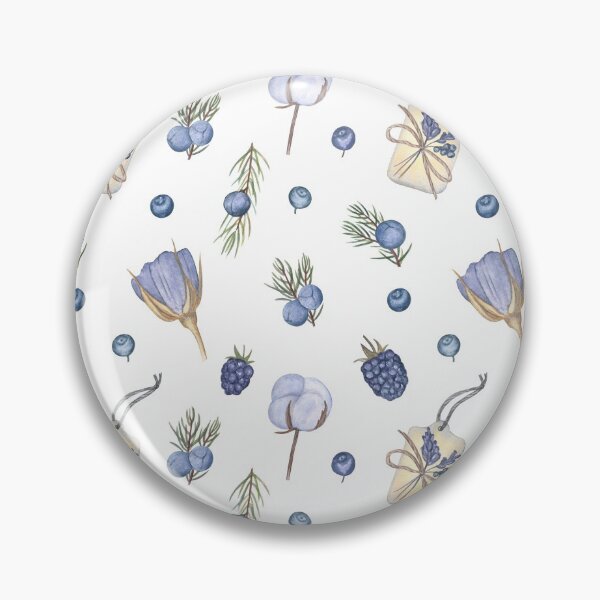 Item preview, Juniper, flowers and herbs on white designed and sold by Flowersforbear.
