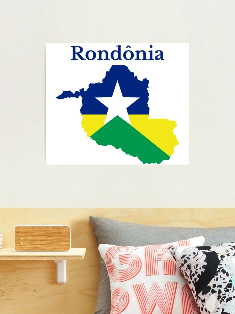 Shape Rondonia State Brazil Its Capital Distance Scale Previews Labels  Stock Photo by ©Yarr65 399464926