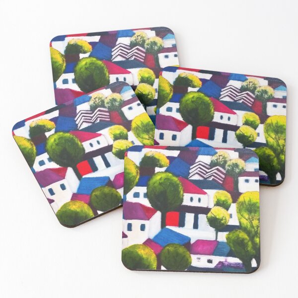 Item preview, Houses At Norman Hill designed and sold by OwlCanvas.