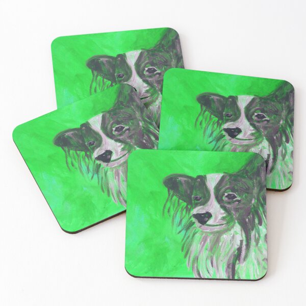 Item preview, Green Papillon Dog  designed and sold by carolineskinnerart.