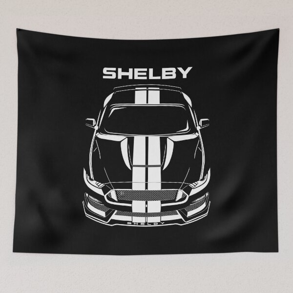Item preview, Ford Mustang Shelby GT350 2015 - 2020 - White Stripes designed and sold by V8social.