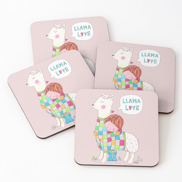 Item preview, Llama Love designed and sold by LouiseFranksArt.