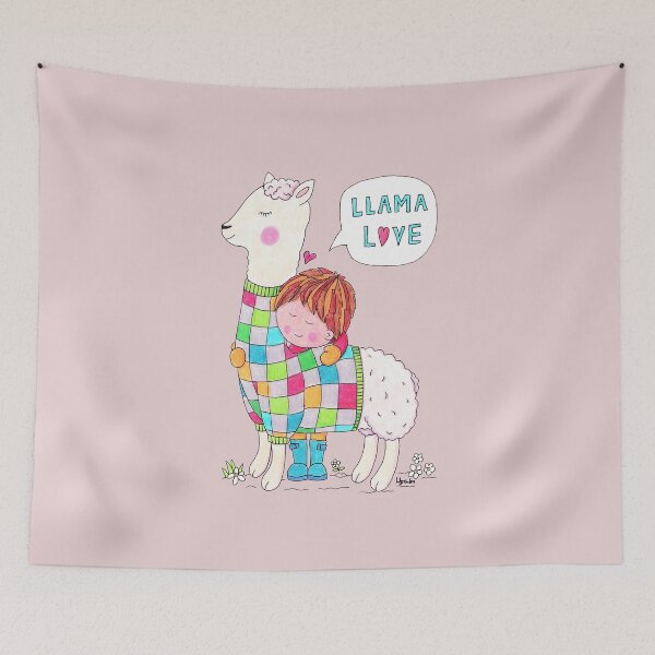 Item preview, Llama Love designed and sold by LouiseFranksArt.