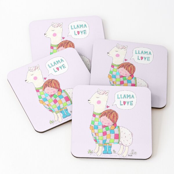 Item preview, Llama Love designed and sold by LouiseFranksArt.