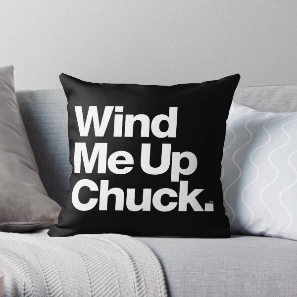 Chuck Brown DC Go-Go Wind Me Up Throw Pillow