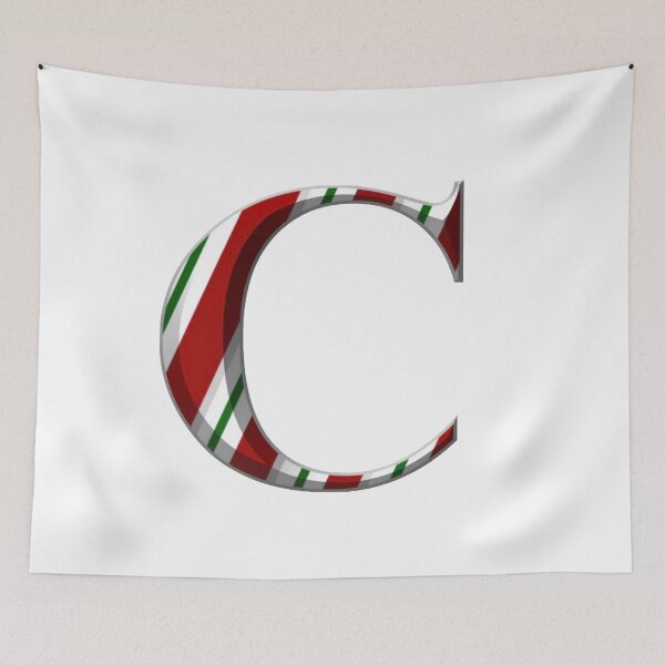 Item preview,   Christmas Monogram Letter C designed and sold by loveoceanair.