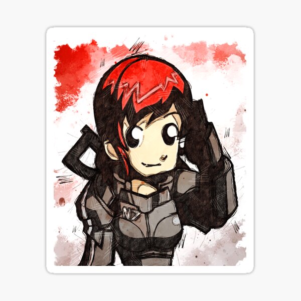 Artikel-Vorschau von Femshep - Paragon - Chibi - Aquarell Skizze, designt und verkauft von Visionyst.