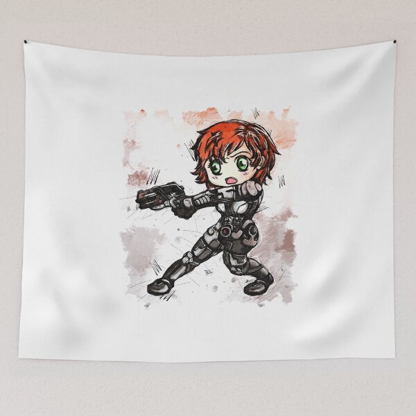 Item preview, Femshep - Hero - Chibi - Watercolor Sketch designed and sold by Visionyst.