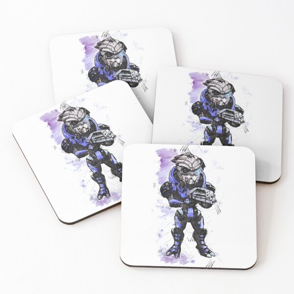 Item preview, Garrus Vakarian - Archangel - Chibi - Watercolor Sketch designed and sold by Visionyst.