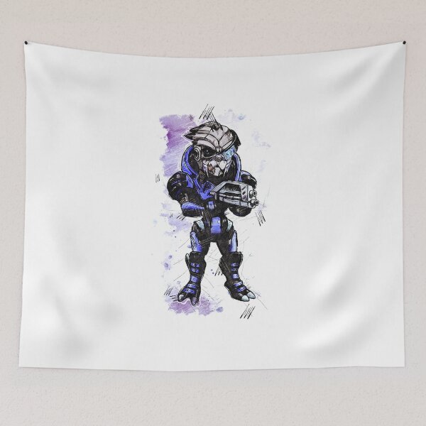 Item preview, Garrus Vakarian - Archangel - Chibi - Watercolor Sketch designed and sold by Visionyst.