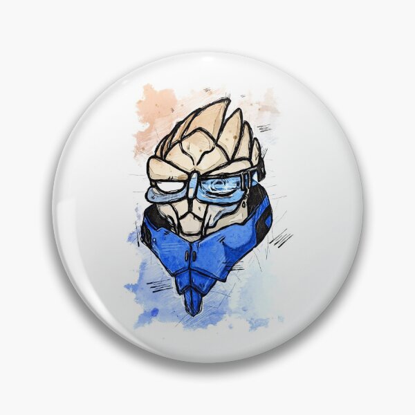 Item preview, Garrus Vakarian - Calibrating - Chibi - Watercolor Sketch designed and sold by Visionyst.