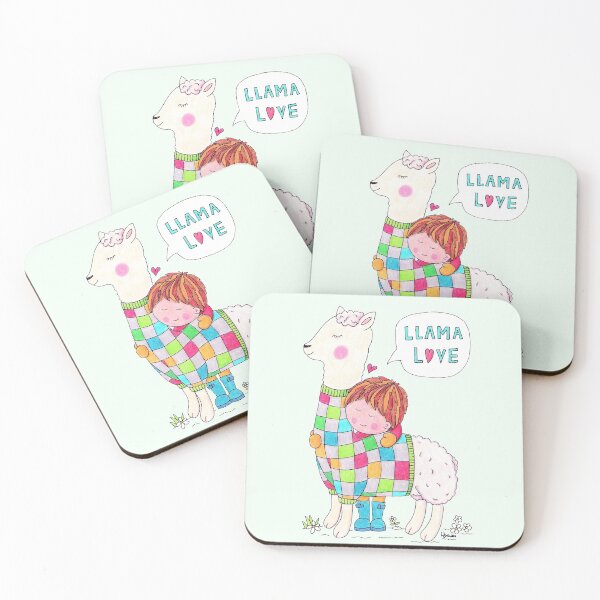 Item preview, Llama Love designed and sold by LouiseFranksArt.
