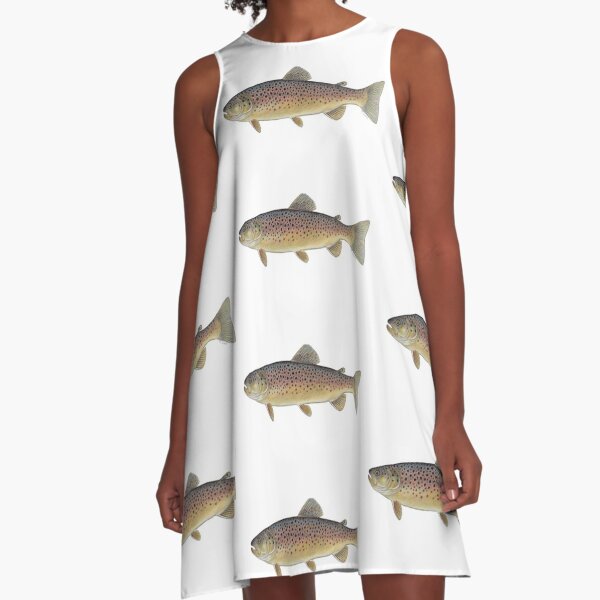Rainbow Trout (Oncorhynchus Mykiss) Trout A-Line Dress | Redbubble