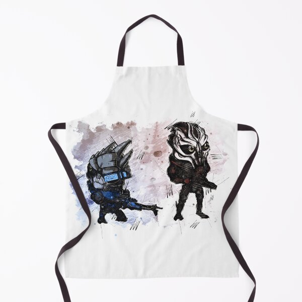Item preview, Garrus Vakarian and Nihilus - Chibi - Watercolor Sketch designed and sold by Visionyst.