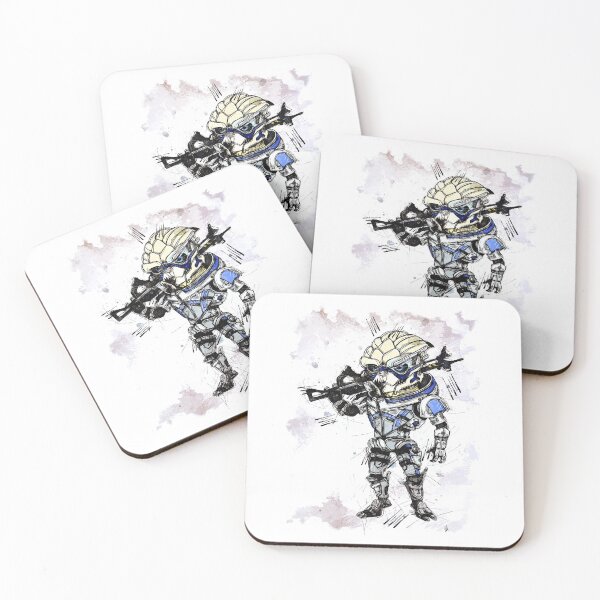 Item preview, Garrus Vakarian - Hunter - Chibi - Watercolor Sketch designed and sold by Visionyst.
