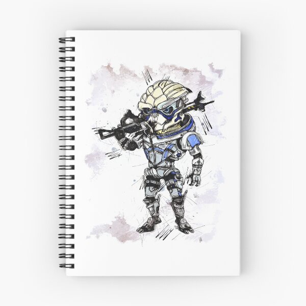 Item preview, Garrus Vakarian - Hunter - Chibi - Watercolor Sketch designed and sold by Visionyst.