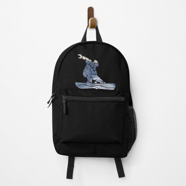 Item preview, Snowboarder Silhouette Outline with Winter Mountains designed and sold by Cute and Funny Animal Art Designs.