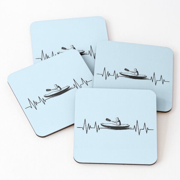 Item preview, Funny Kayak Quote Kayaker heartbeat Kayak lover designed and sold by ELmezz.